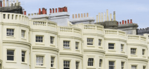 A photo of the top floor flats in a regency terrace